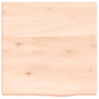 Wastafelblad 40x40x(2-4) cm onbehandeld massief hout 3