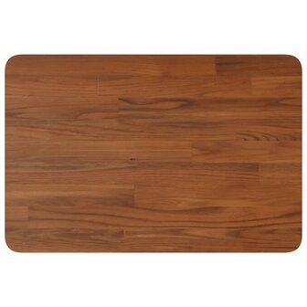Wastafelblad 60x40x1,5cm behandeld massief hout donkerbruin 2