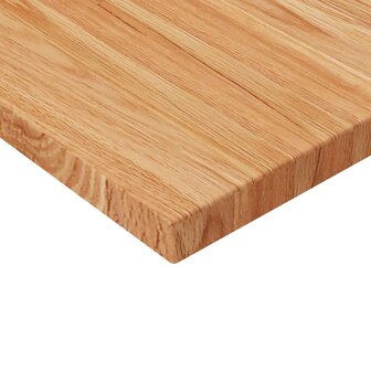 Wastafelblad 80x40x2,5cm behandeld massief hout lichtbruin 3