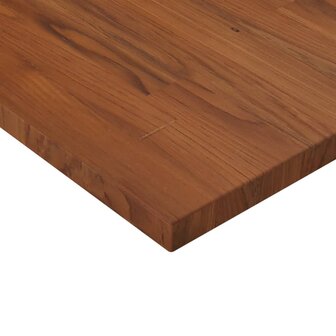 Wastafelblad 60x40x2,5cm behandeld massief hout donkerbruin 3
