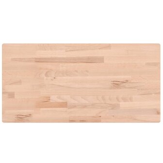 Wastafelblad 100x50x1,5 cm massief beukenhout 2