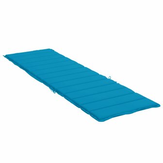 Ligbedkussen 200x60x3 cm oxford stof blauw 4