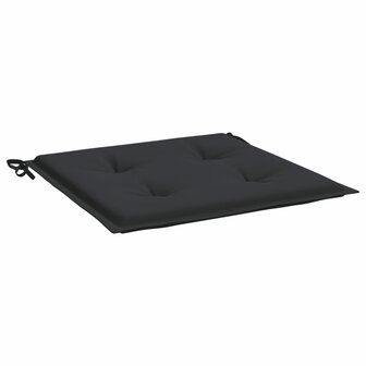 Tuinstoelkussens 2 st 50x50x3 cm oxford stof zwart 3
