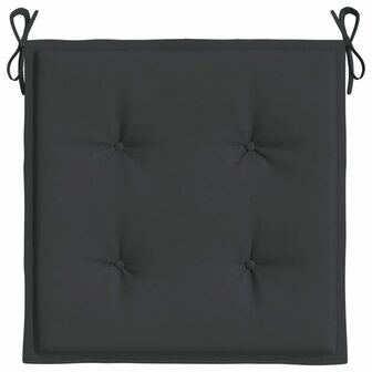 Tuinstoelkussens 2 st 50x50x3 cm oxford stof zwart 5