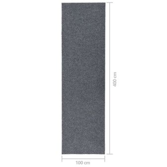 Droogloopmat 100x400 cm grijs 7