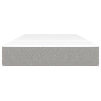 Pocketveringmatras 80x200x20 cm stof lichtgrijs 3