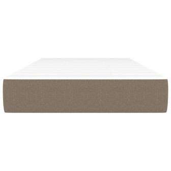 Pocketveringmatras 80x200x20 cm stof taupe 3