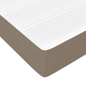 Pocketveringmatras 80x200x20 cm stof taupe 5