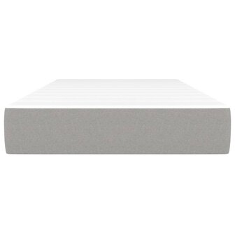 Pocketveringmatras 90x190x20 cm stof lichtgrijs 3