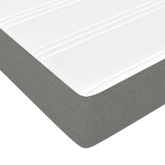 Pocketveringmatras 90x190x20 cm stof donkergrijs 5