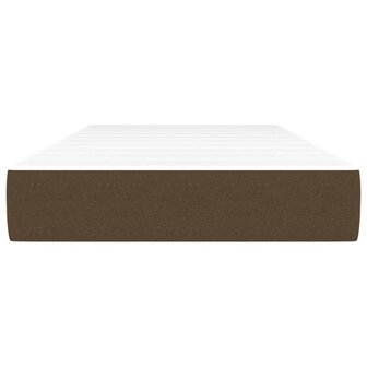 Pocketveringmatras 90x190x20 cm stof donkerbruin 3