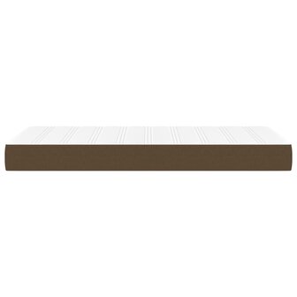 Pocketveringmatras 90x190x20 cm stof donkerbruin 4
