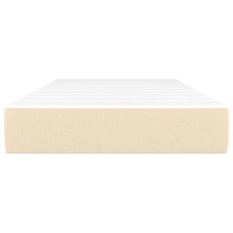 Pocketveringmatras 90x190x20 cm stof cr&egrave;mekleurig 3