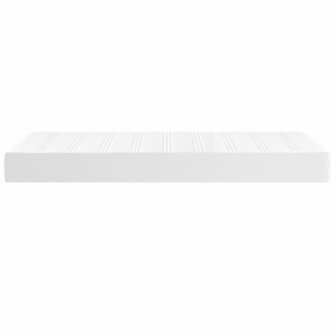 Pocketveringmatras 90x190x20 cm kunstleer wit 4