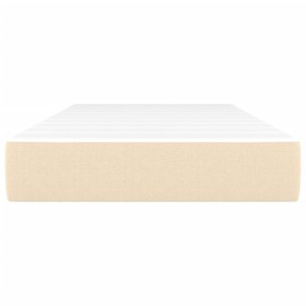 Pocketveringmatras 90x200x20 cm stof cr&egrave;mekleurig 3