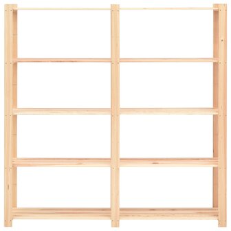 Opbergrek 5-laags 170x38x170 cm massief grenenhout 500 kg 3