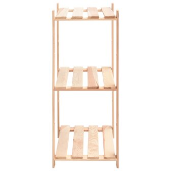 Opbergrek 3-laags 60x38x90 cm massief grenenhout 150 kg 4