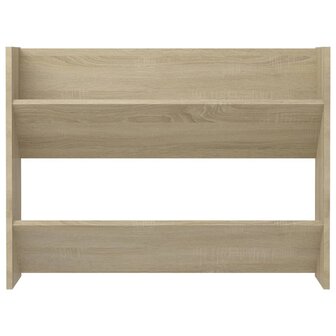 Wandschoenenkast 80x18x60 cm spaanplaat sonoma eikenkleurig 4