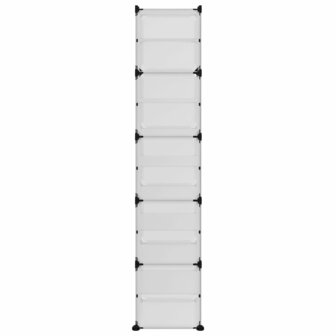 Schoenenrek 44x31,5x153,5 cm polypropeen transparant 4