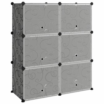 Schoenenrek 84,5x31x93,5 cm polypropeen zwart 2