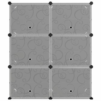 Schoenenrek 84,5x31x93,5 cm polypropeen zwart 3