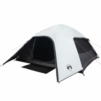 Koepeltent 4-persoons waterdicht verduisterend stof wit 4