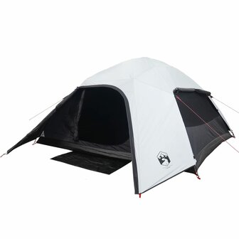Koepeltent 6-persoons waterdicht verduisterend stof wit 5