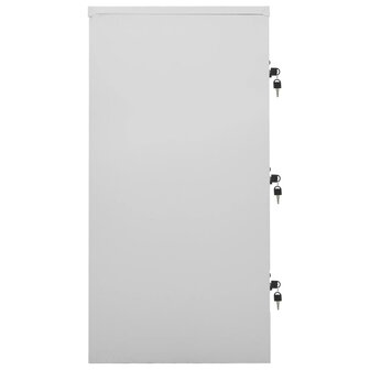 Lockerkast 90x45x92,5 cm staal lichtgrijs en blauw 3
