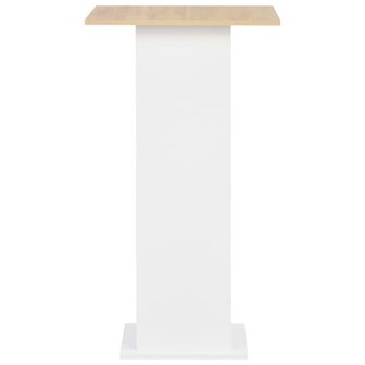 Bartafel 60x60x110 cm wit en sonoma eikenkleurig 3