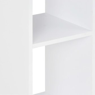 Bartafel 60x60x110 cm wit en sonoma eikenkleurig 5
