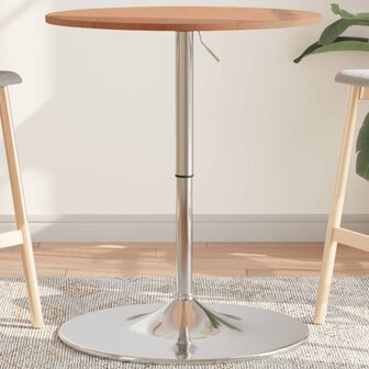 Bartafel &Oslash; 60x89,5 cm massief beukenhout 1