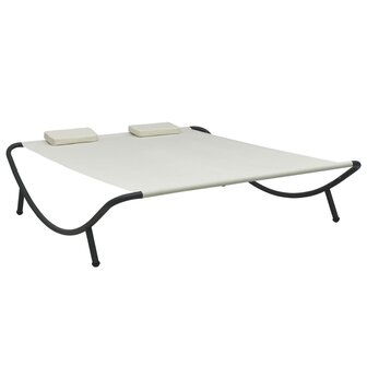 Loungebed stof cr&egrave;me 1
