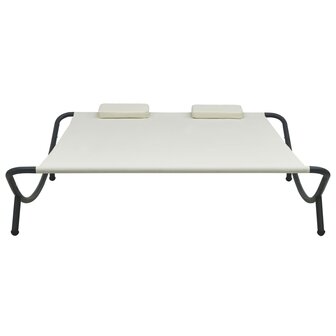 Loungebed stof cr&egrave;me 2