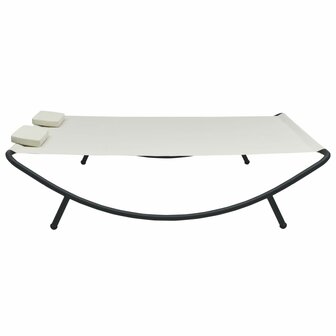 Loungebed stof cr&egrave;me 3