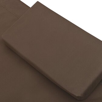 Loungebed stof bruin 5