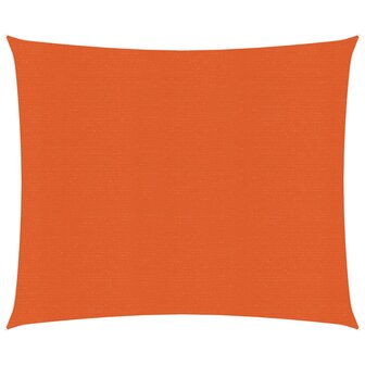 Zonnezeil 160 g/m&sup2; 2,5x3 m HDPE oranje 1