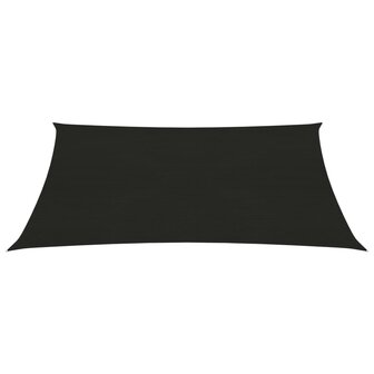 Zonnezeil 160 g/m&sup2; 2x3 m HDPE zwart 2