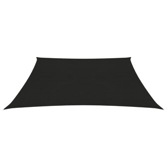 Zonnezeil 160 g/m&sup2; 2,5x3 m HDPE zwart 2