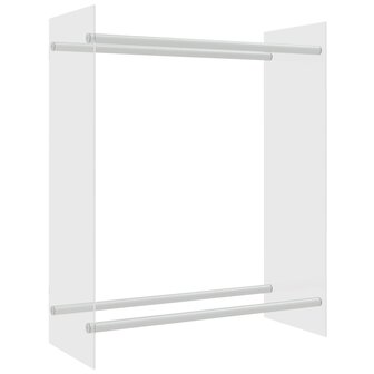 Haardhoutrek 80x35x100 cm gehard glas transparant 2