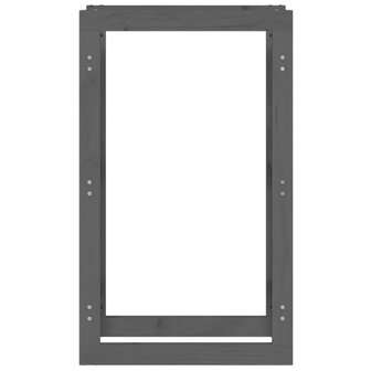 Haardhoutrek 60 x 25 x 100 cm massief grenenhout grijs 5