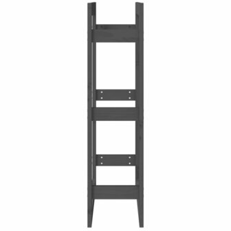 Haardhoutrek 60 x 25 x 100 cm massief grenenhout grijs 6