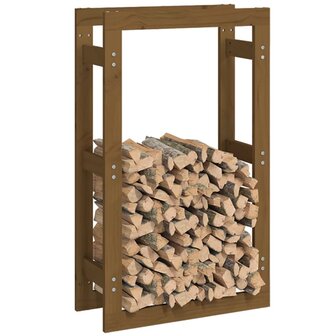 Haardhoutrek 60 x 25 x 100 cm massief grenenhout honingbruin 4