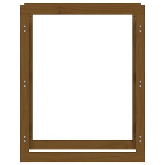 Haardhoutrek 80x25x100 cm massief grenenhout honingbruin 5