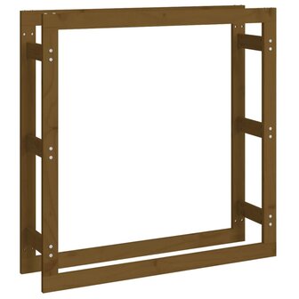 Haardhoutrek 100x25x100 cm massief grenenhout honingbruin 2