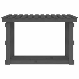 Haardhoutrek 108x64,5x77 cm massief grenenhout grijs 5
