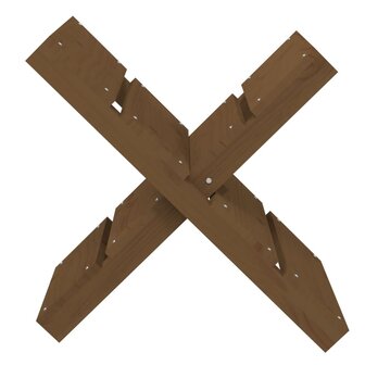 Houtblokhouder 47x39,5x48 cm massief grenenhout honingbruin 5
