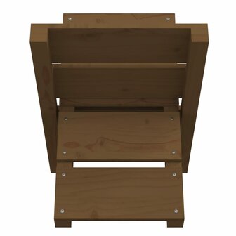 Houtblokhouder 47x39,5x48 cm massief grenenhout honingbruin 6
