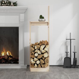 Houtblokhouder 33,5x30x110 cm massief grenenhout 3