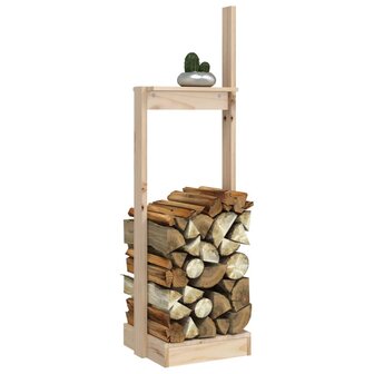 Houtblokhouder 33,5x30x110 cm massief grenenhout 4