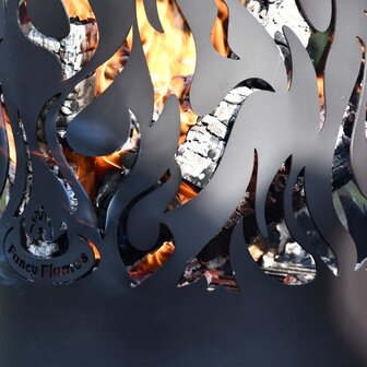 Esschert Design Vuurton Flames koolstofstaal zwart FF408 6